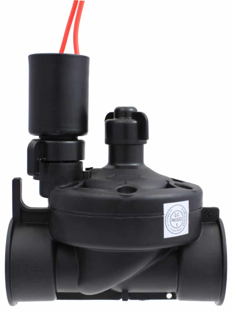 This is a series 80 nylon low flow globe with solenoid valve.